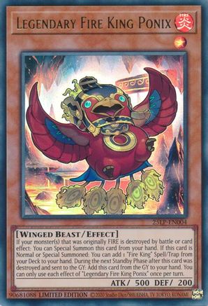 Legendary Fire King Ponix [25LP-EN004] - Limited Pack World Championship 2025 Limited - Ultra Rare