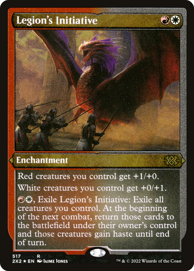 Legion's Initiative (Foil Etched)  [Foil]  (2X2-517) - [Double Masters 2022]