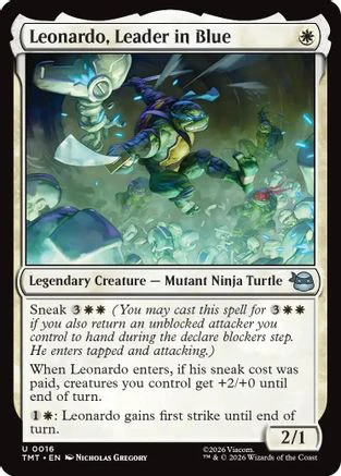 Leonardo, Leader in Blue  (TMT-016) - [Teenage Mutant Ninja Turtles]
