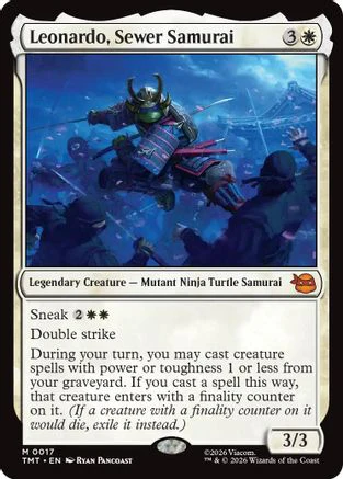 Leonardo, Sewer Samurai  (TMT-017) - [Teenage Mutant Ninja Turtles]