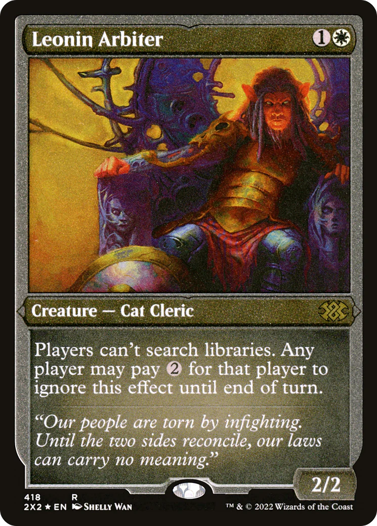 Leonin Arbiter  [Foil]  (2X2-418) - [Double Masters 2022]