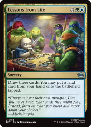 Lessons from Life  [Foil]  (TMC-155) - [Commander: Teenage Mutant Ninja Turtles]