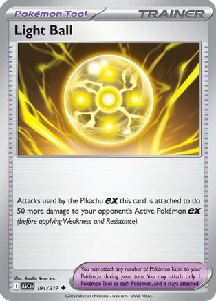 Light Ball - (191) Reverse Holofoil [ME Ascended Heroes]