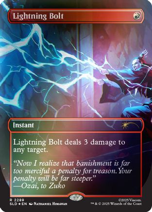 Lightning Bolt (2289) (Rainbow Foil)  [Foil]  (SLD-2289) - [Secret Lair Drop Series]