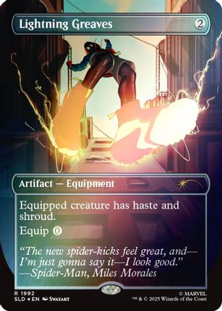Lightning Greaves (1992) (Rainbow Foil)  [Foil]  (SLD-1992) - [Secret Lair Drop Series]