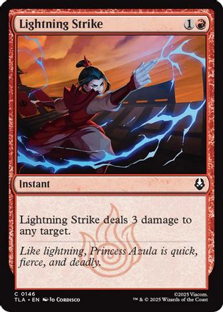 Lightning Strike  [Foil]  (TLA-146) - [Avatar: The Last Airbender]