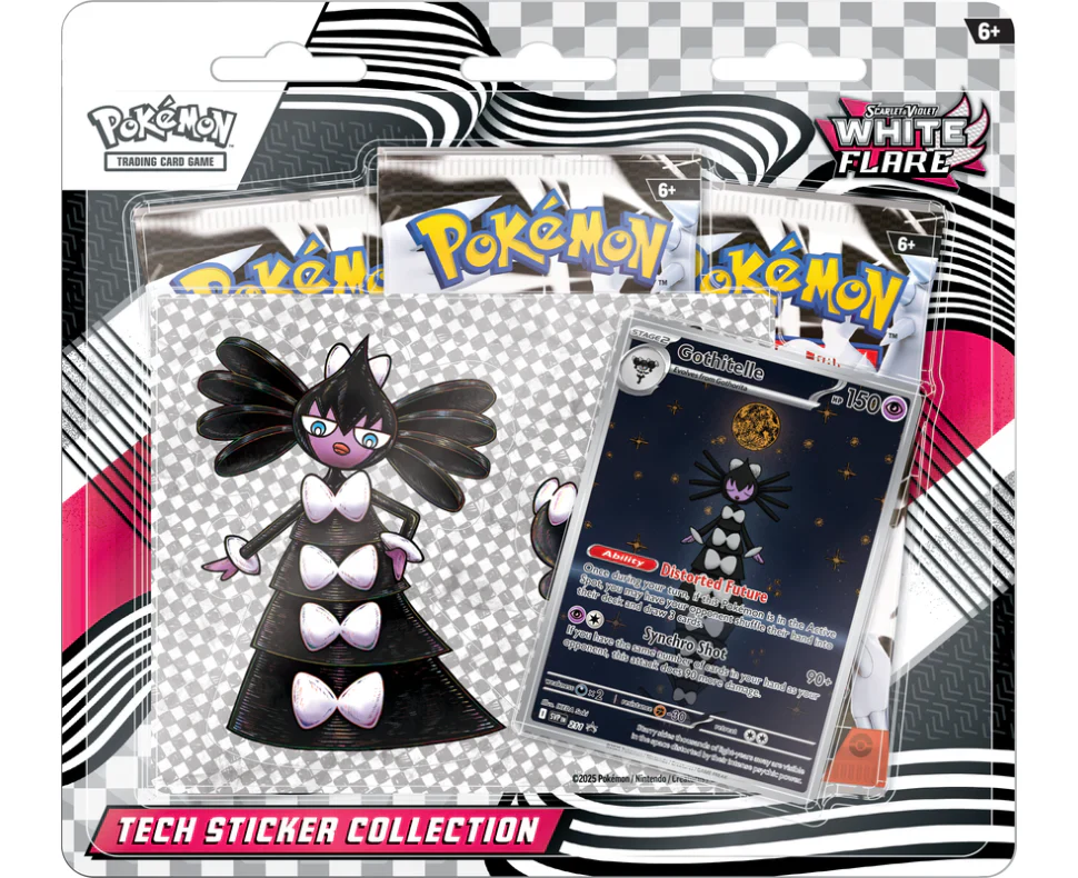 (Limit 1) WHITE FLARE TECH STICKER COLLECTION