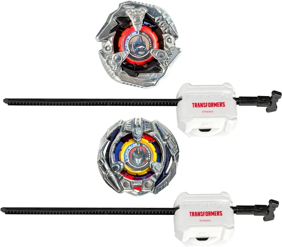 LIMITED Beyblade X Transformers Optimus Primal 3-60F vs. Starscream 3-80N Multi-Pack Set - Image 2