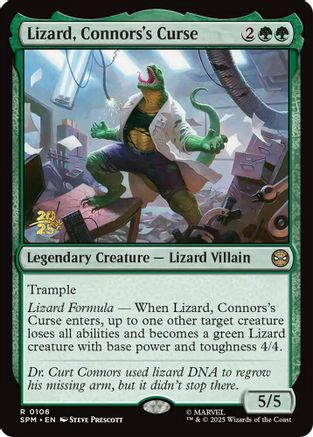 Lizard, Connors's Curse  [Foil]  (PRE-106) - [Prerelease Cards]