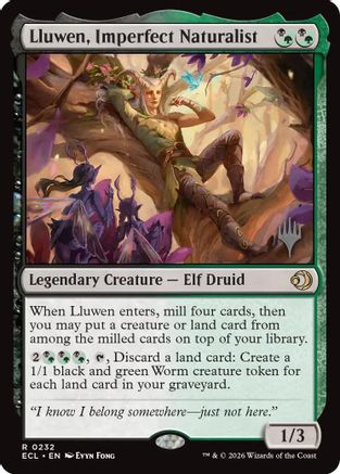 Lluwen, Imperfect Naturalist  (PPECL-232) - [Promo Pack: Lorwyn Eclipsed]
