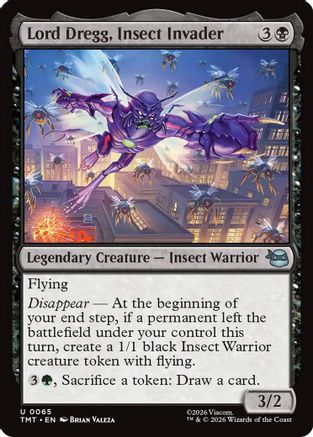 Lord Dregg, Insect Invader  (TMT-065) - [Teenage Mutant Ninja Turtles]