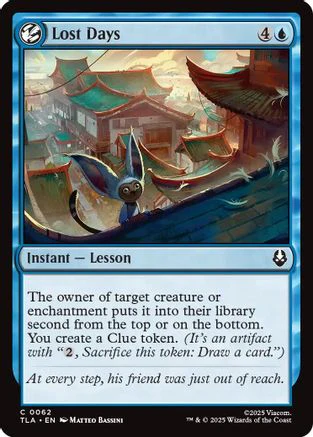 Lost Days  [Foil]  (TLA-062) - [Avatar: The Last Airbender]