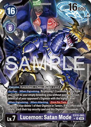 Lucemon: Satan Mode (Alternate Art) (EX10-060) - [Sinister Order] Foil