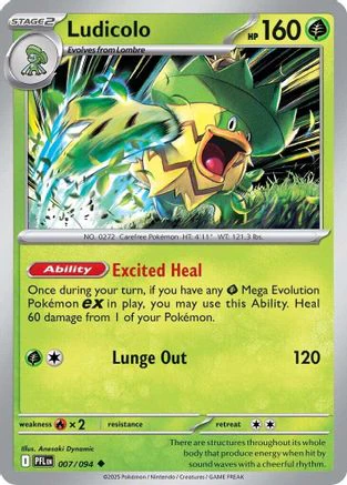 Ludicolo - (007/094) [ME02 Phantasmal Flames]