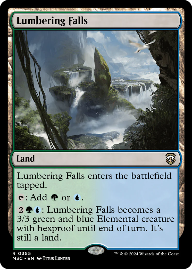 Lumbering Falls  [Foil]  (M3C-355) - [Modern Horizons 3 Commander]