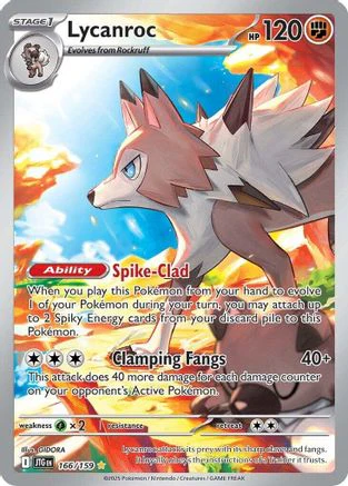 Lycanroc - 166/159  - (166/159) Holofoil [SV09 Journey Together]