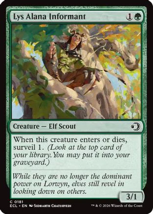 Lys Alana Informant  [Foil]  (ECL-181) - [Lorwyn Eclipsed]