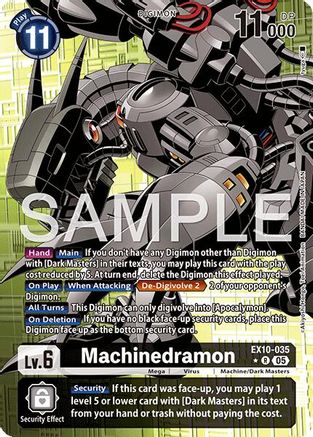 Machinedramon (Alternate Art) (EX10-035) - [Sinister Order] Foil