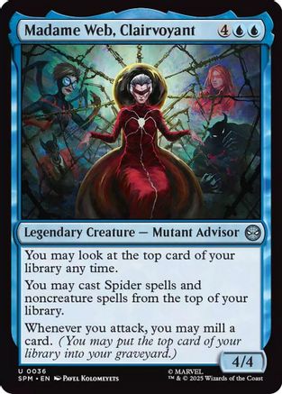 Madame Web, Clairvoyant  [Foil]  (SPM-036) - [Marvel's Spider-Man]
