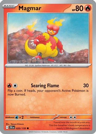 Magmar  - (020/159) Reverse Holofoil [SV09 Journey Together]