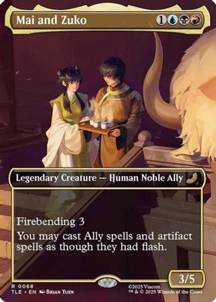 Mai and Zuko (Borderless)  (TLE-068) - [Avatar: The Last Airbender: Eternal-Legal]