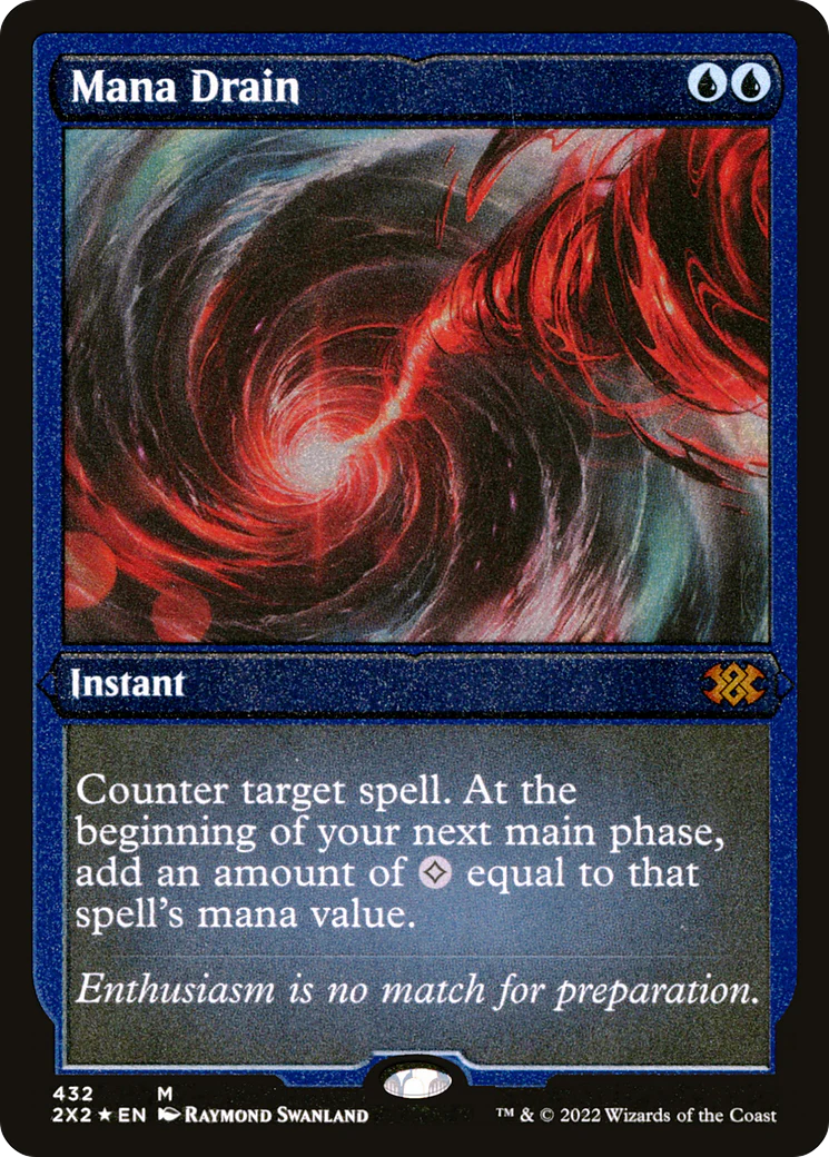 Mana Drain (Foil Etched)  [Foil]  (2X2-432) - [Double Masters 2022]
