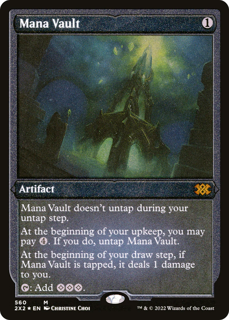Mana Vault (Foil Etched)  [Foil]  (2X2-560) - [Double Masters 2022]