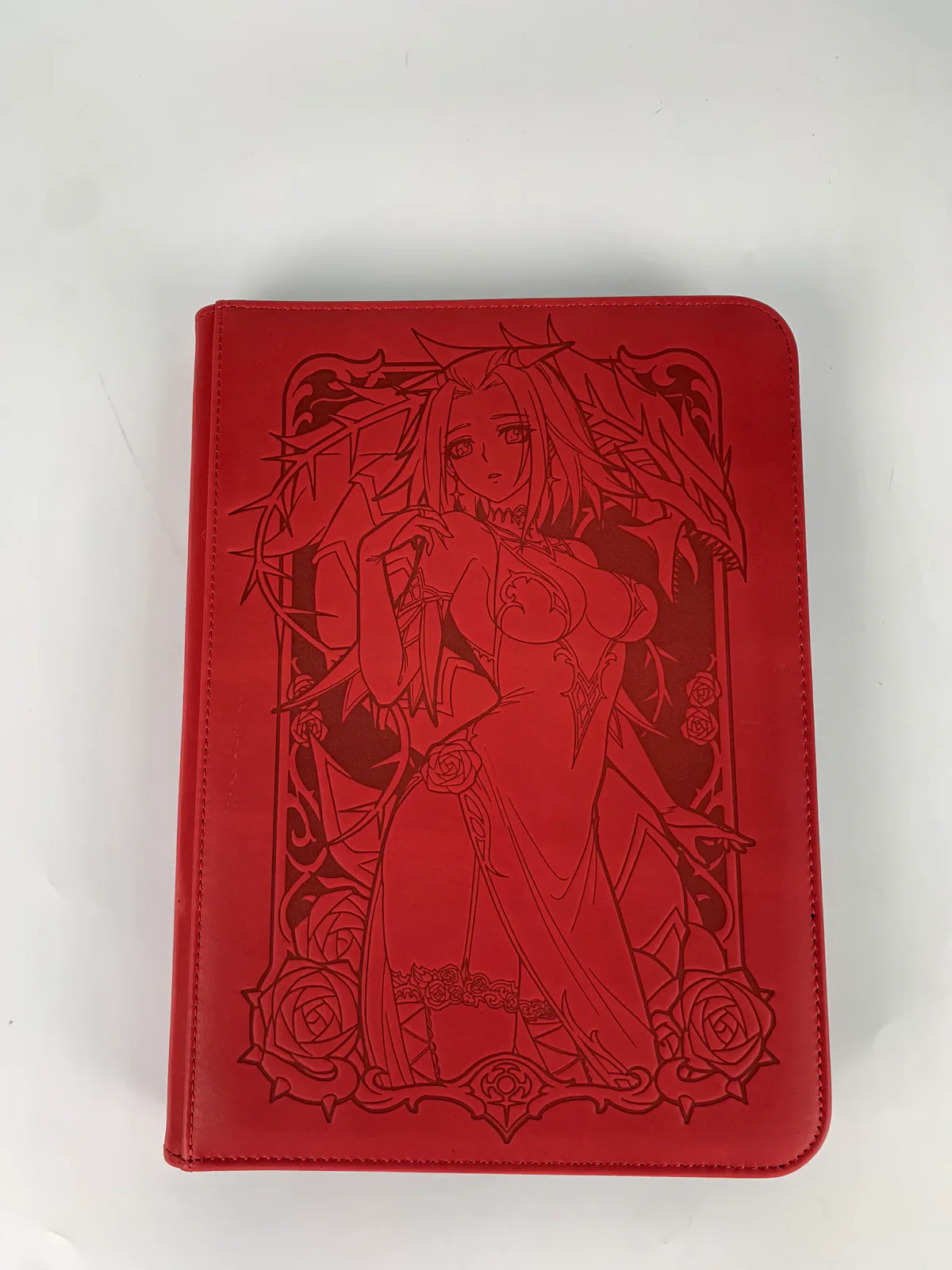 Manamoon Blackrose Gown Limited Authentic Leather 9-Pocket Trading Card Binder (Limit 1 Per Person)