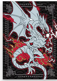 Manamoon Diviner Dragons Sleeves (JP) - Ivory (70CT) (Limit 1 Per Person)