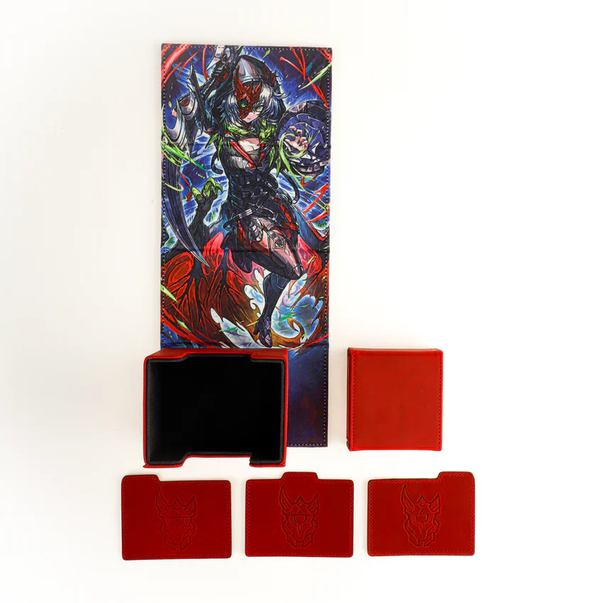 Manamoon Red Belle - Crimson Curse - Genuine Leather Dicewinder Deck Box (Limit 1 Per Person) - Image 2