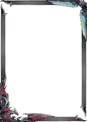Manamoon Wyrmaiden Border Oversleeves (70CT JP) (Limit 1 Per Person)