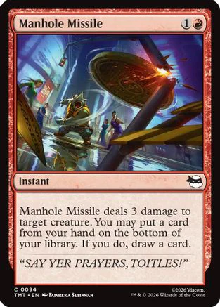 Manhole Missile  (TMT-094) - [Teenage Mutant Ninja Turtles]