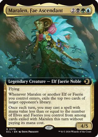 Maralen, Fae Ascendant (Extended Art)  (ECL-376) - [Lorwyn Eclipsed]