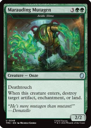 Marauding Mutagen - Acidic Slime  [Foil]  (TMC-048) - [Commander: Teenage Mutant Ninja Turtles]