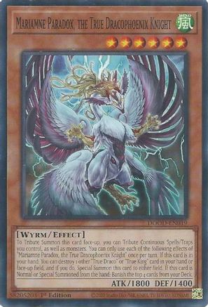 Mariamne Paradox, the True Dracophoenix Knight [DOOD-EN019] - Doom of Dimensions 1st Edition - Common / Short Print
