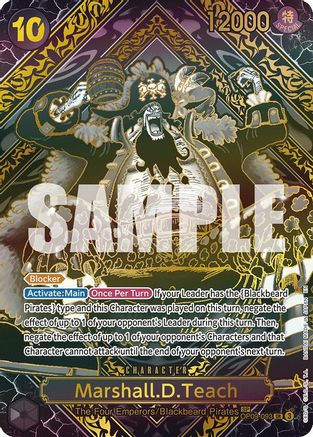 Marshall.D.Teach (SP) (Gold) (OP09-093) - [Legacy of the Master] Foil