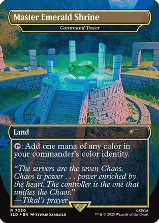 Master Emerald Shrine - Command Tower (7030) (Rainbow Foil)  [Foil]  (SLD-7030) - [Secret Lair Drop Series]
