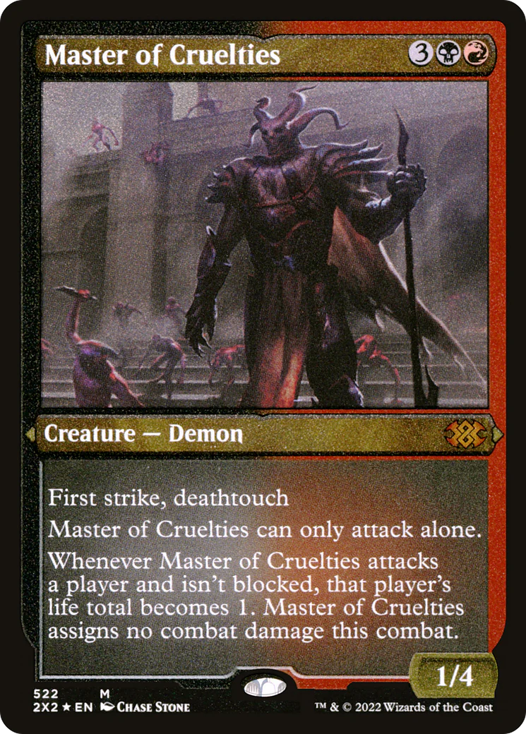 Master of Cruelties (Foil Etched)  [Foil]  (2X2-522) - [Double Masters 2022]