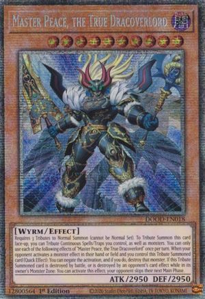 Master Peace, the True Dracoverlord (Starlight Rare) [DOOD-EN018] - Doom of Dimensions 1st Edition - Starlight Rare