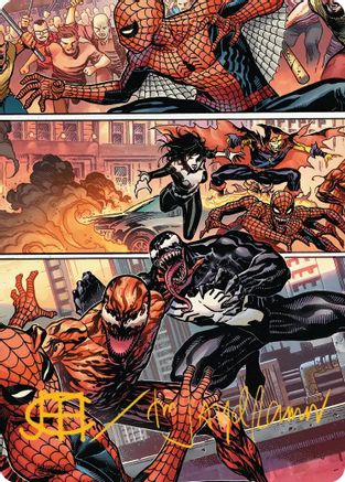 Maximum Carnage Art Card (Gold-Stamped Signature)  (AASPM-046) - [Art Series: Marvel's Spider-Man]