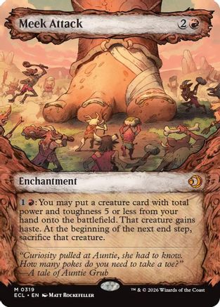 Meek Attack (0319) (Showcase)  (ECL-319) - [Lorwyn Eclipsed]