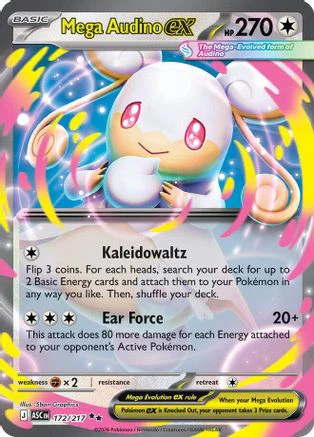 Mega Audino ex - (172/217) Holofoil [ME Ascended Heroes]