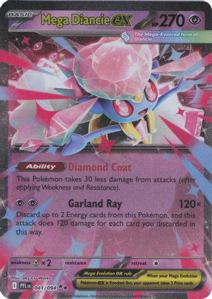 Mega Diancie ex - (041) Holofoil [ME02 Phantasmal Flames]