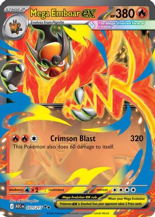 Mega Emboar ex - (031/217) Holofoil [ME Ascended Heroes]