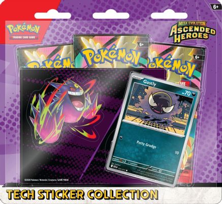 (Limit 1) Mega Evolution: Ascended Heroes Tech Sticker Collection - Gastly
