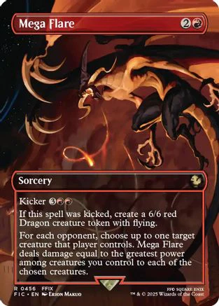 Mega Flare (Borderless)  [Foil]  (FIC-456) - [Commander: FINAL FANTASY]