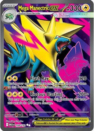 Mega Manectric ex - (158/132) Holofoil [ME01 Mega Evolution]