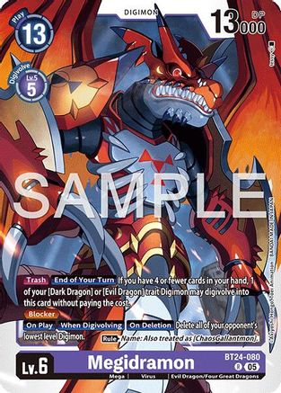 Megidramon (BT24-080) - [Time Stranger] Foil