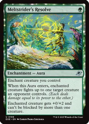 Meltstrider's Resolve  [Foil]  (EOE-199) - [Edge of Eternities]