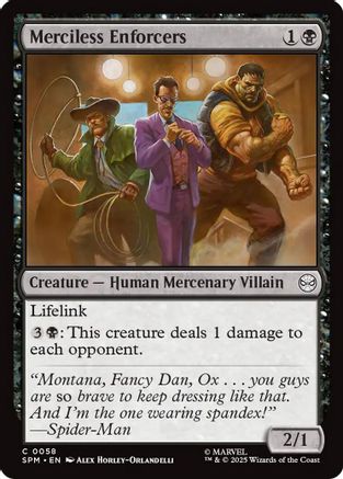 Merciless Enforcers  [Foil]  (SPM-058) - [Marvel's Spider-Man]